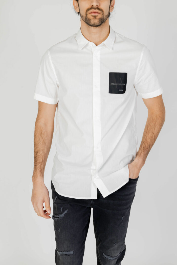 Camicia manica corta Armani Exchange  Bianco