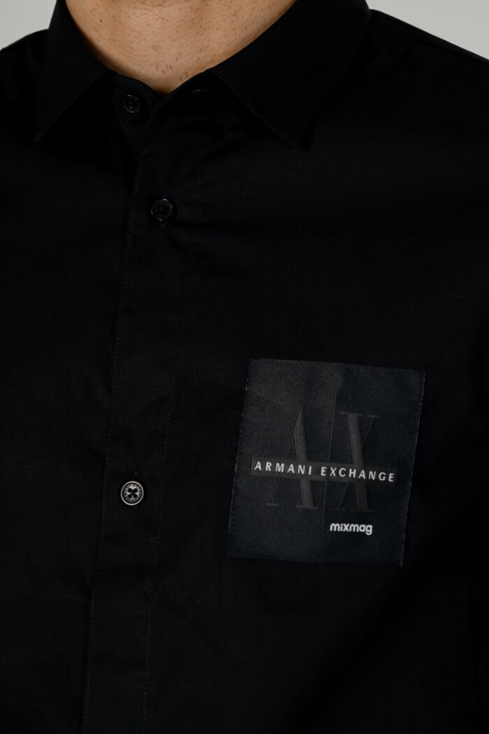 Camicia manica corta Armani Exchange  Nero