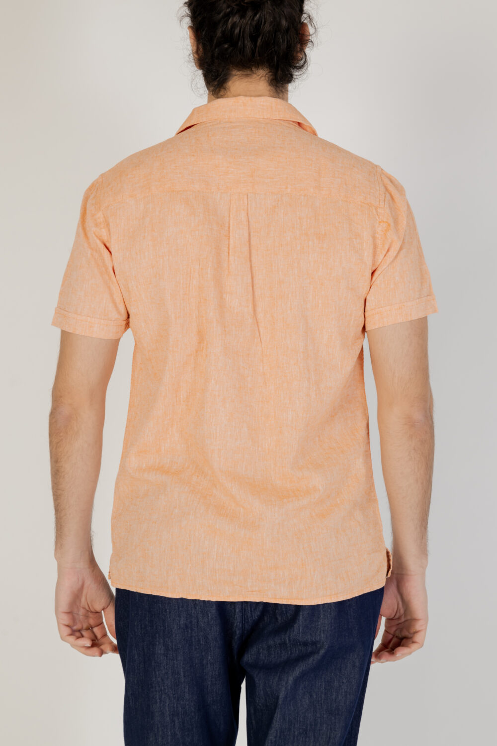 Camicia manica corta HAMAKI-HO  Arancione - Foto 3