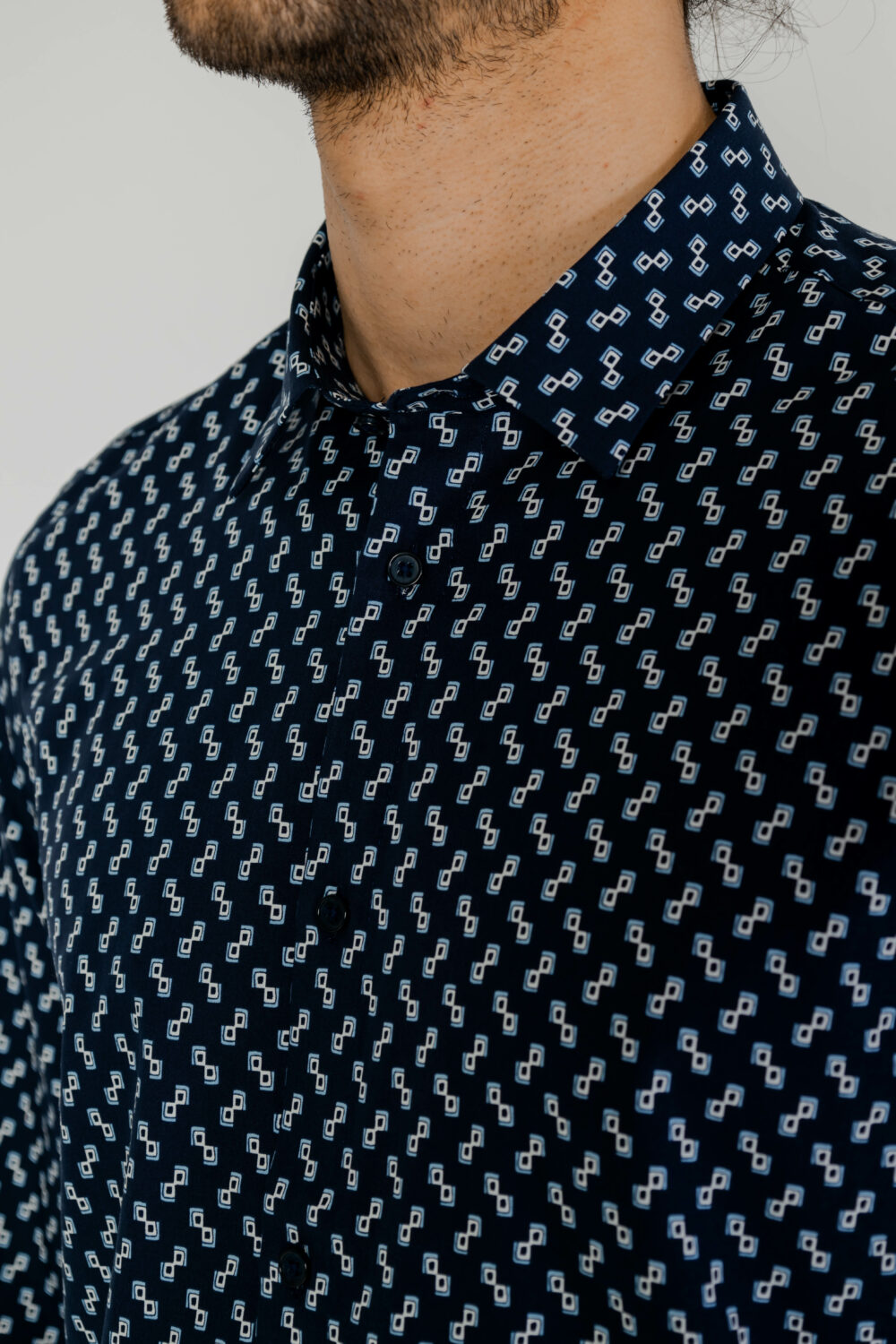 Camicia manica lunga Antony Morato BARCELONA Blu - Foto 2