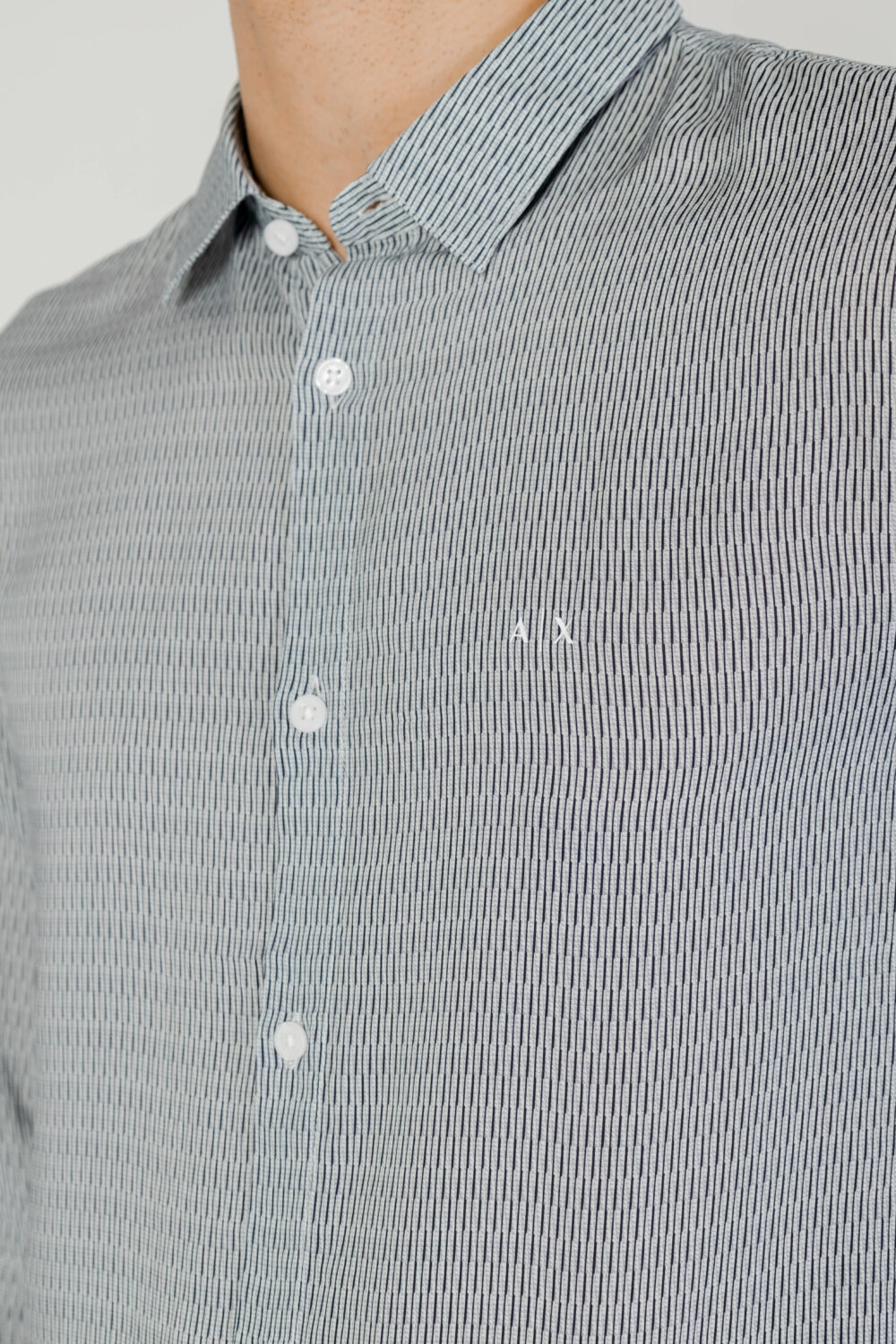 Camicia manica lunga Armani Exchange  Black-White - Foto 2