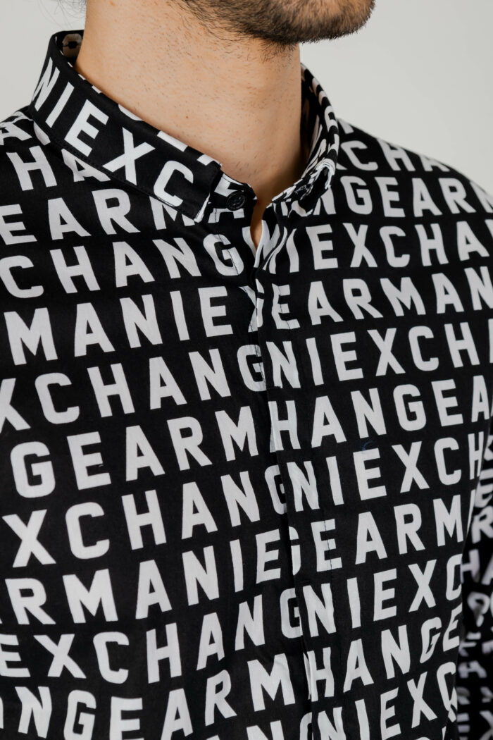 Camicia manica lunga Armani Exchange  Nero
