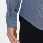 Camicia manica lunga Calvin Klein STRETCH COLLAR 2COLO Blu Chiaro - Foto 4