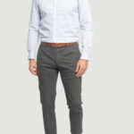 Camicia manica lunga Calvin Klein TWILL LOGO STRIPE FI Celeste - Foto 5