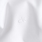 Camicia manica lunga Calvin Klein POPLIN STRETCH SLIM Bianco - Foto 5