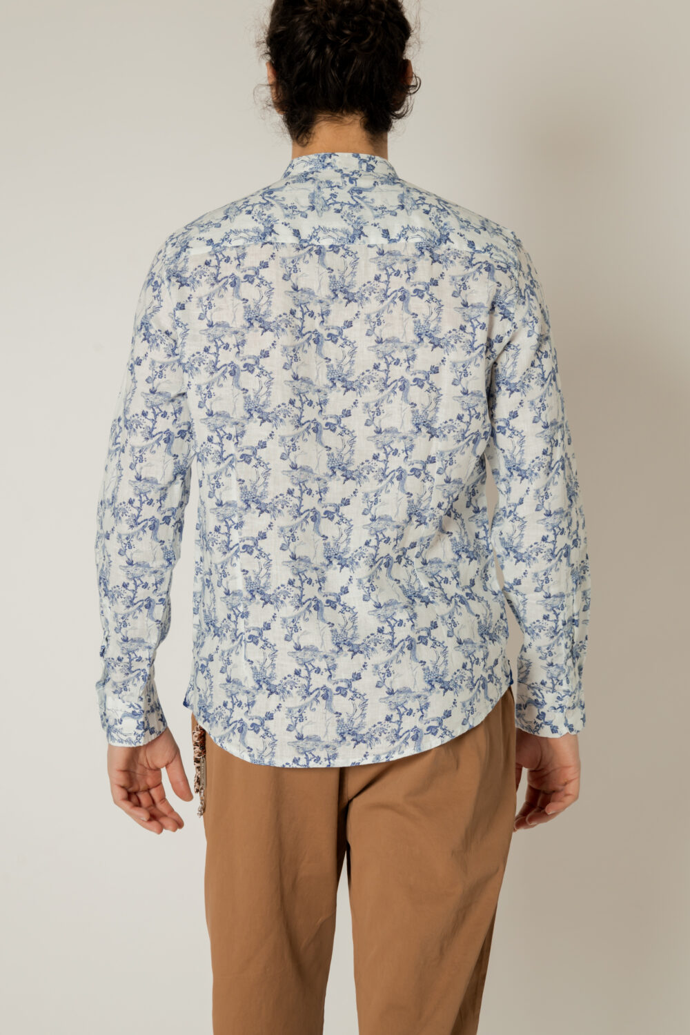Camicia manica lunga Gianni Lupo  Blu - Foto 3