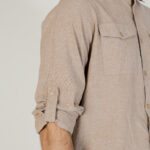 Camicia manica lunga HAMAKI-HO  Beige scuro - Foto 4
