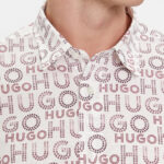 Camicia manica lunga Hugo Emero 10254849 01 Bianco - Foto 2