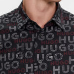 Camicia manica lunga Hugo Emero 10254849 01 Nero - Foto 2
