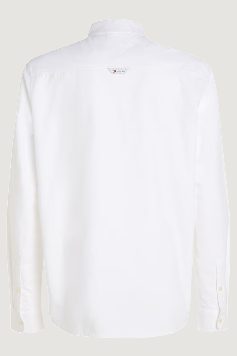 Camicia manica lunga Tommy Hilfiger Jeans REG OXFORD Bianco - Foto 4