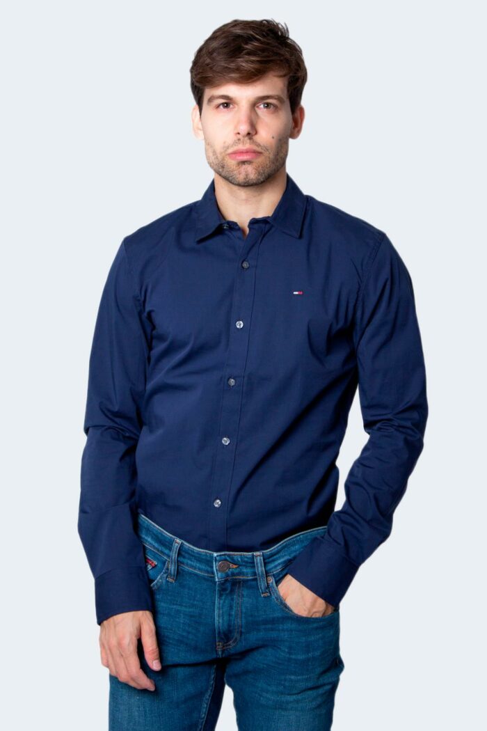 Camicia manica lunga Tommy Hilfiger ORIGINAL STRETCH Blu