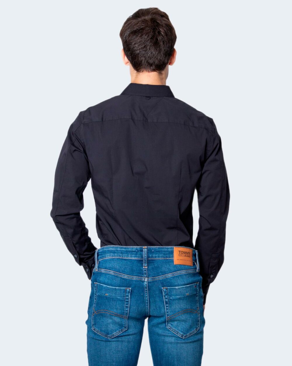 Camicia manica lunga Tommy Hilfiger Jeans ORIGINAL STRETCH Nero - Foto 2
