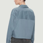 Camicia manica lunga Calvin Klein Jeans RELAXED OVERSHIRT Blu Chiaro - Foto 3