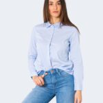 Camicia manica lunga Jacqueline de Yong JDYMIO L/S WVN NOOS Celeste - Foto 1