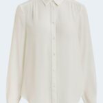 Camicia manica lunga Vila Clothes LUCY L/S BUTTON NOOS Bianco - Foto 5