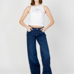 Canotta Tommy Hilfiger Jeans SLIM SCRIPT TANK Bianco - Foto 4