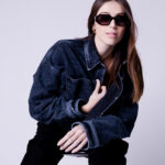 Giacchetto Calvin Klein Jeans EXTR OVERSIZE CROP Denim scuro - Foto 1
