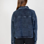 Giacchetto Calvin Klein Jeans EXTR OVERSIZE CROP Denim scuro - Foto 3