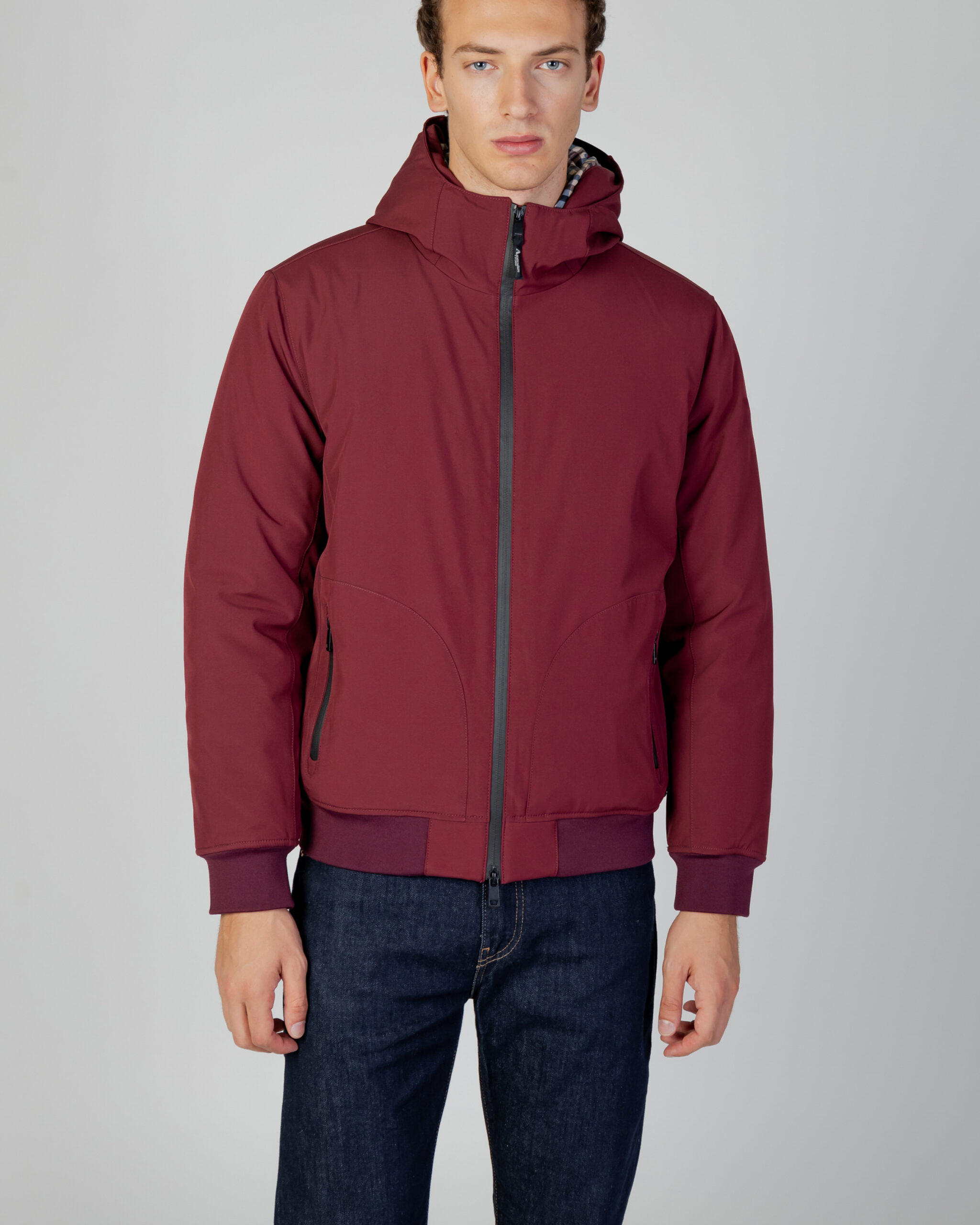 Giubbotto Aquascutum ACTIVE HOODED JACKET Bordeaux Goccia Shop