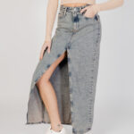 Gonna lunga Calvin Klein Jeans FRONT SPLIT MAXI Denim - Foto 1