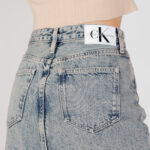 Gonna lunga Calvin Klein Jeans FRONT SPLIT MAXI Denim - Foto 5