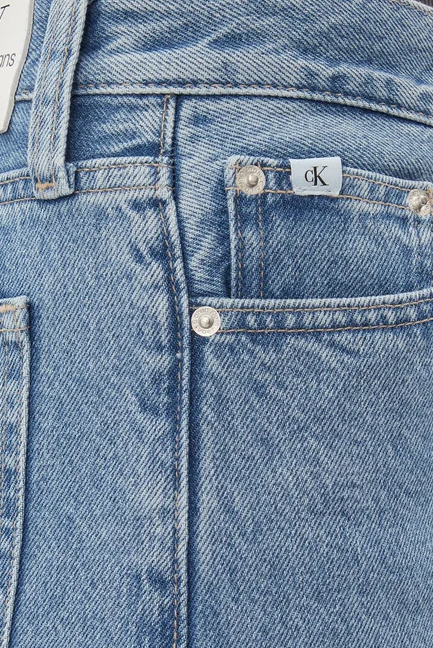 Jeans larghi Calvin Klein HIGH RISE STRAIGH Denim chiaro