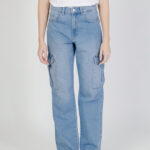 Jeans larghi Only ONLRILEY HW STR CARGO DNM PIM875 NOOS Denim chiaro - Foto 5