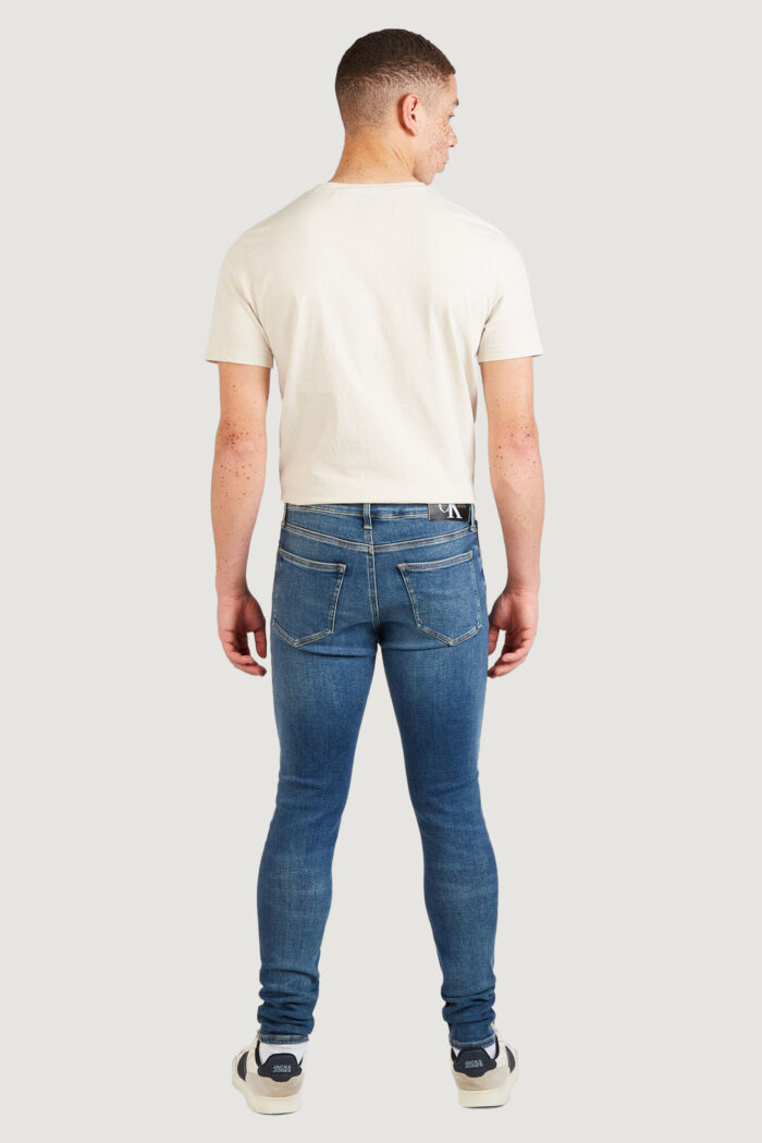 Jeans skinny Calvin Klein SUPER Denim scuro