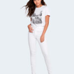 Jeans skinny Only ONLBLUSH MID SK RAW ANK DNM REA0730 NOOS Bianco - Foto 5
