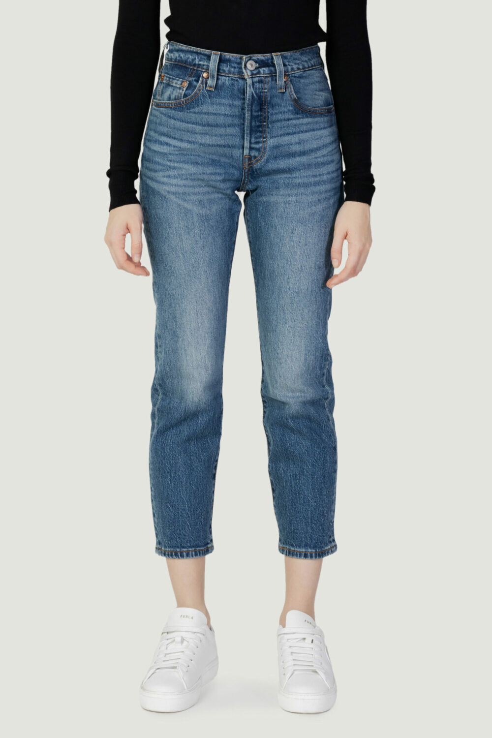 Jeans slim Levi's® 501® CROP STAND OFF Denim - Foto 4