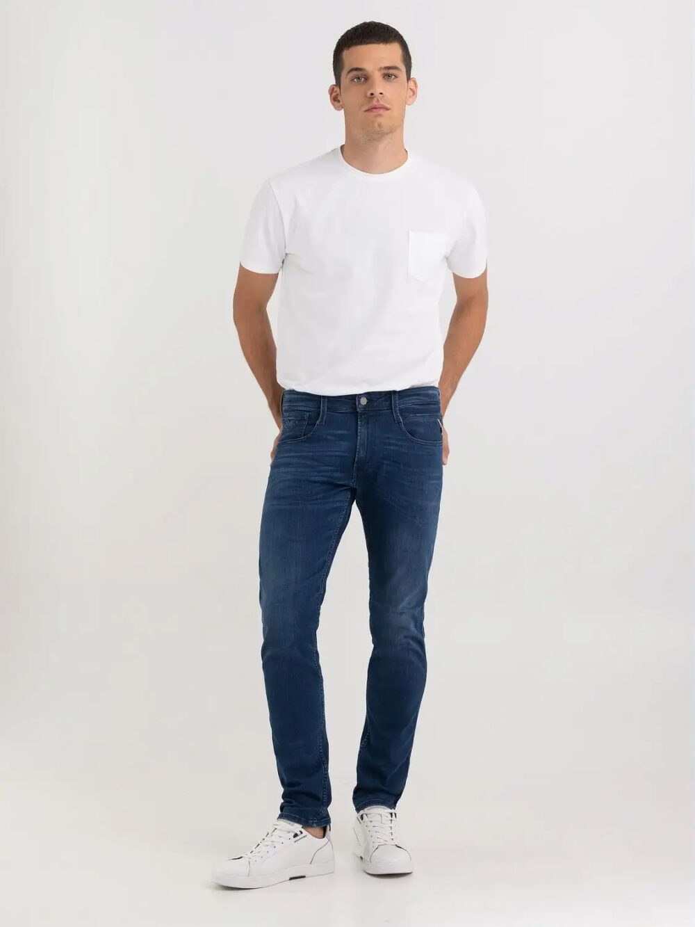 Jeans slim Replay ANBASS Blu - Foto 5