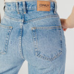 Jeans Only ONLROBYN MW STR LO AK DNM DOT536 NOOS Blue Denim Chiaro - Foto 4