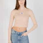 Maglia Calvin Klein Jeans VARIEGATED RIB EASY Beige - Foto 1