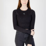 Maglia Calvin Klein Jeans VARIEGATED RIB EASY Nero - Foto 1