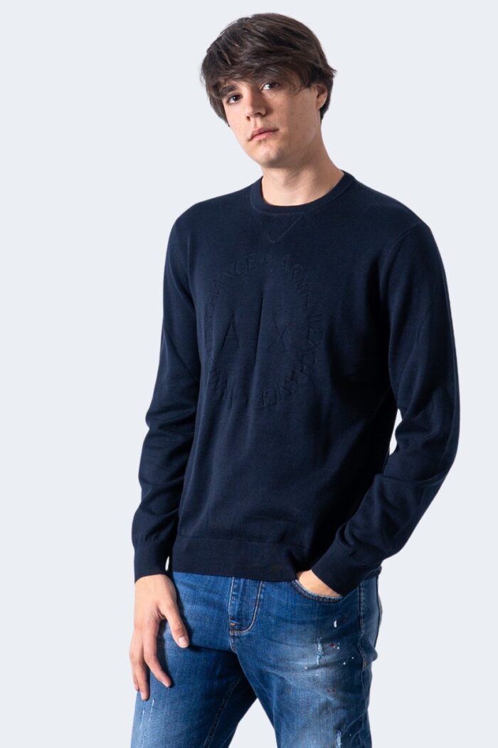 Maglia Armani Exchange Pullover Knitted Blu