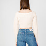 Maglione Calvin Klein Jeans WOVEN LABEL OFF Giallo - Foto 3