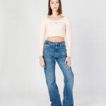 Maglione Calvin Klein Jeans WOVEN LABEL OFF Giallo - Foto 5