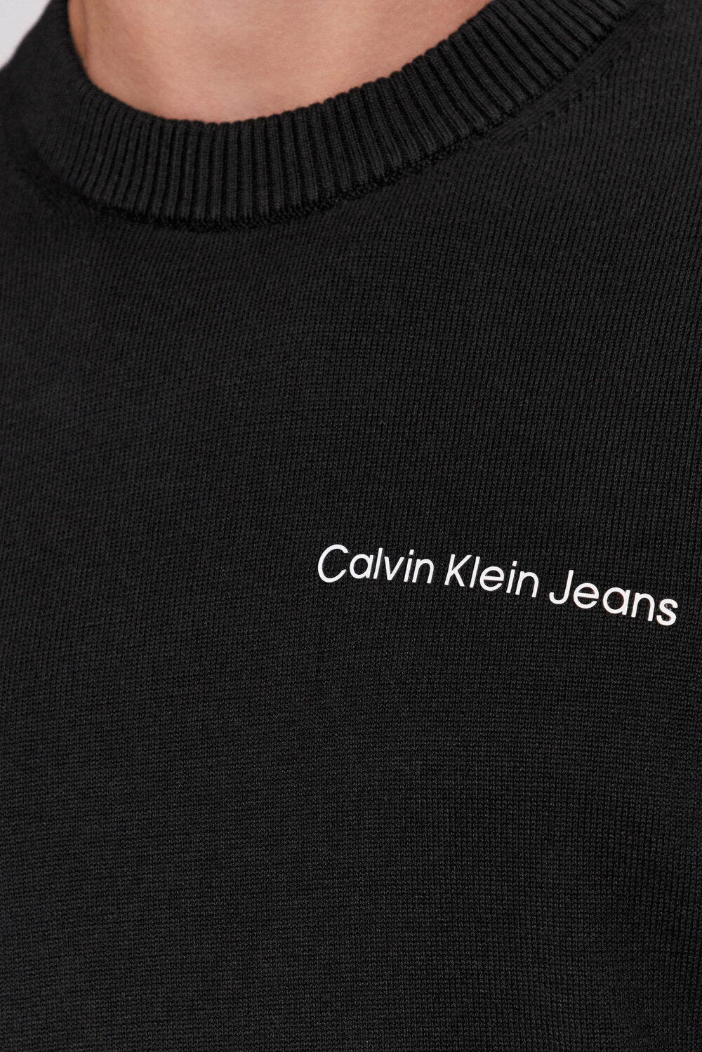 Maglione Calvin Klein Jeans INSTITUTIONAL ESSENT Nero - Foto 2