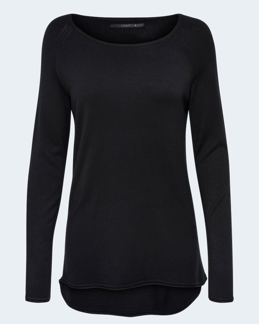 Maglia Only ONLMILA LACY L/S LONG PULLOVER KNT Nero - Foto 5