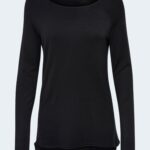 Maglia Only ONLMILA LACY L/S LONG PULLOVER KNT Nero - Foto 5