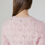 Maglione Only ONLVIVA LIFE LS CROP O-NECK CC KNT Rosa - Foto 4