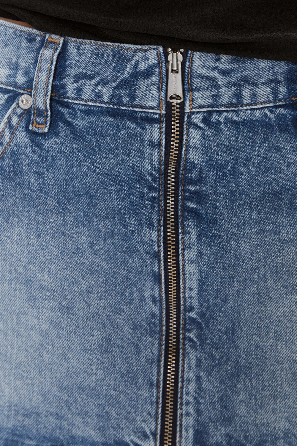 Minigonna Tommy Hilfiger Jeans SOPHIE ZIP LW MN Denim - Foto 2