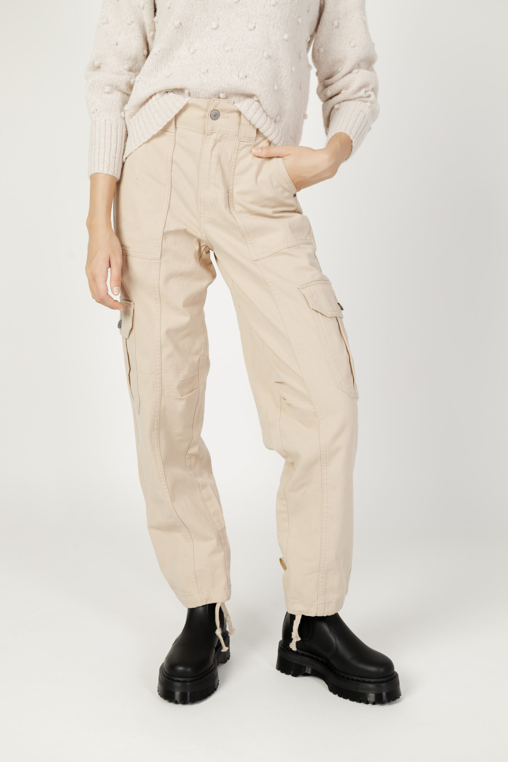 Pantaloni cargo Only beige da donna 15307195