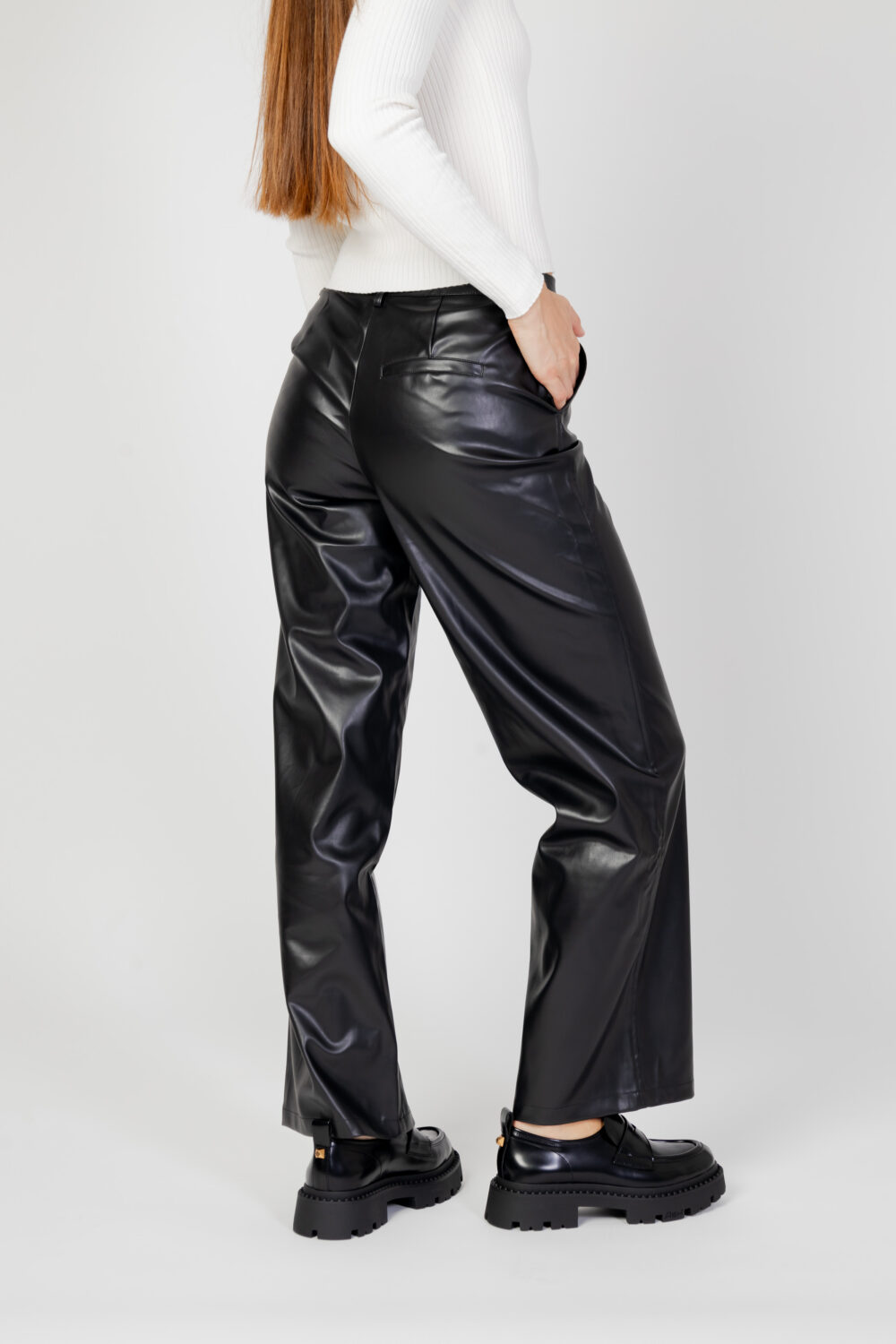 Pantaloni bootcut Jacqueline de Yong JDYTANA HW PANT PNT Nero - Foto 3