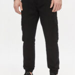 Pantaloni con cavallo basso Calvin Klein Jeans WASHED CARGO Nero - Foto 1