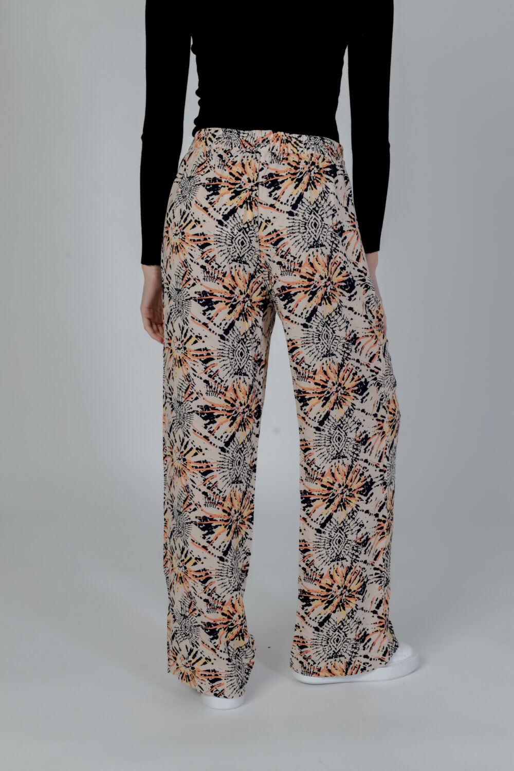 Pantaloni regular Jacqueline de Yong Jdygaya Life Mw Wide Wvn Exp Bianco - Foto 3