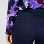 Pantaloni regular Street One Straight leg Buttons HW Casual Blu - Foto 4
