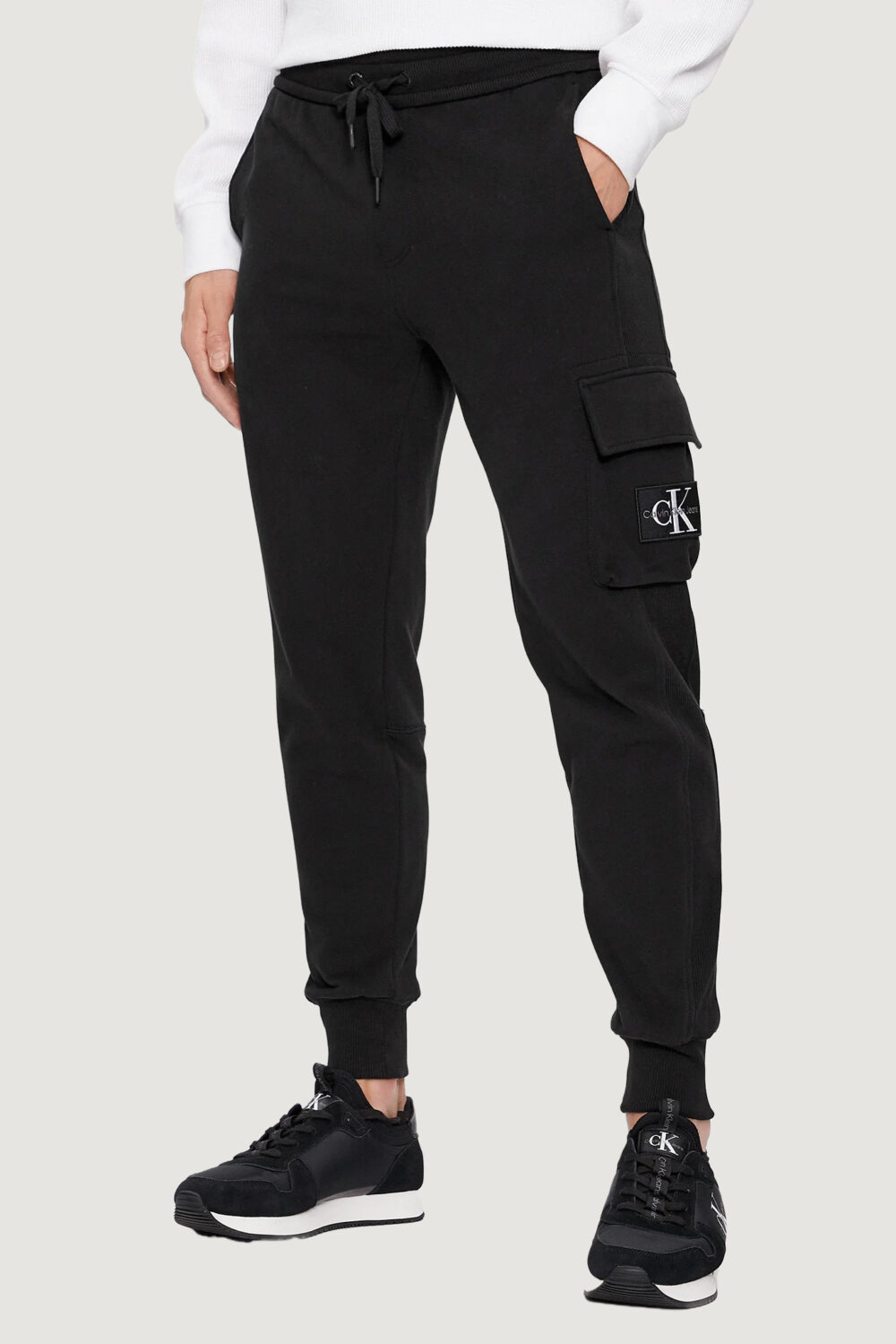 Pantaloni sportivi Calvin Klein Jeans BADGE Nero - Foto 1