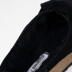 Pantofole BIRKENSTOCK Buckley Shearling Suede Leather Nero - Foto 4