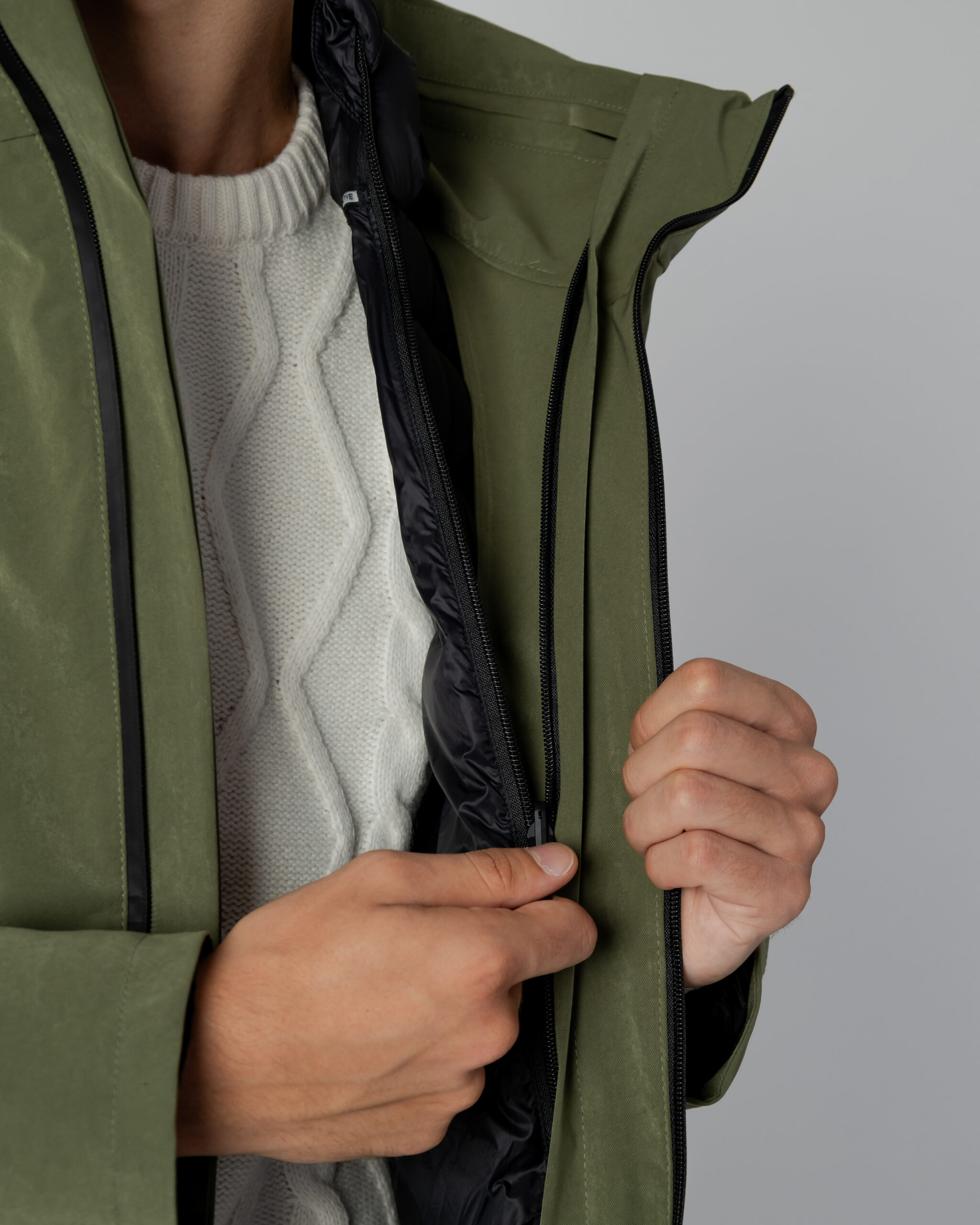 Parka Aquascutum ACTIVE 3 WAY PARKA Verde Oliva Goccia Shop